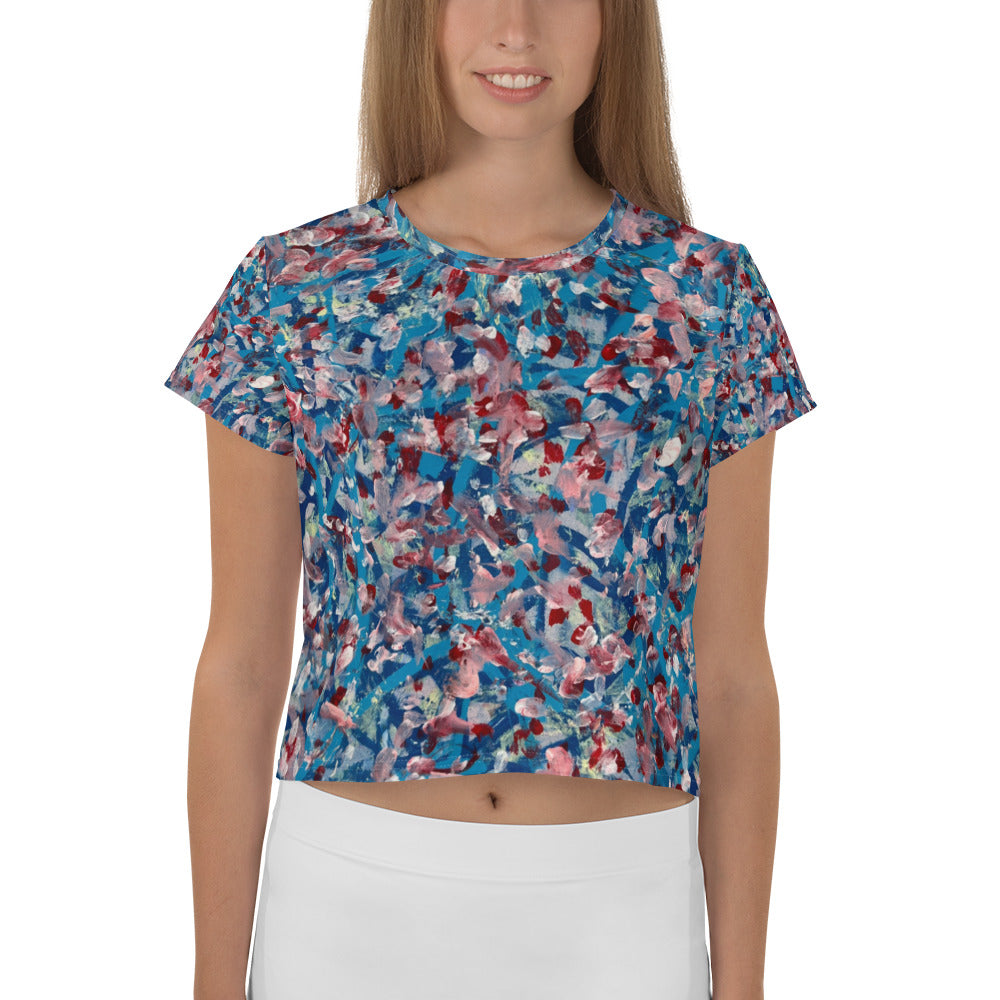 All-Over Print Crop Tee
