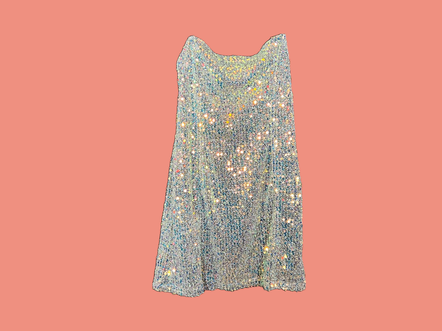 Urban Outfitters Glitter Spaghetti Strap Cocktail Dress