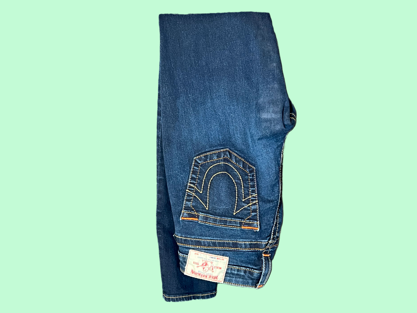 True Religion Dark Blue Denim Skinny Jeans