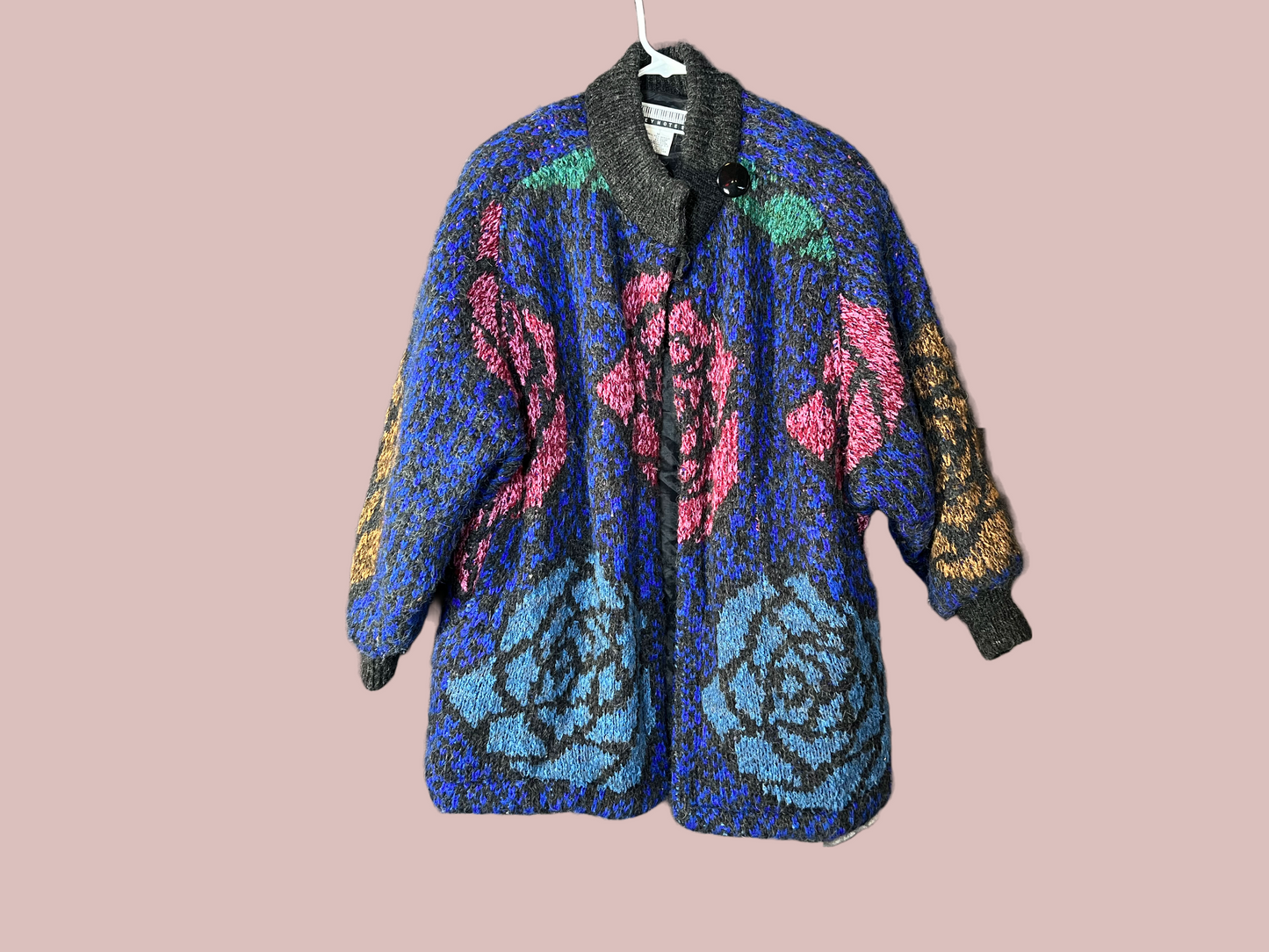Vintage Oversized Knitted Puffy Cardigan