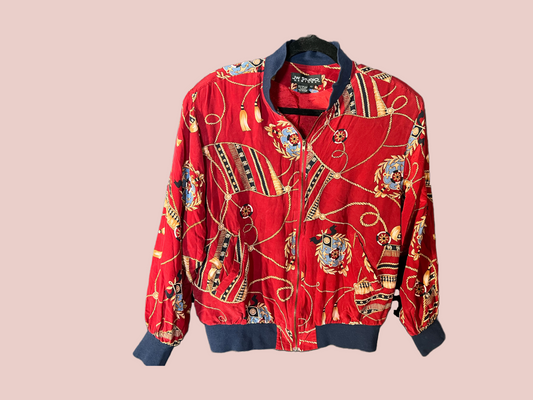 Cropped Silk Jacket