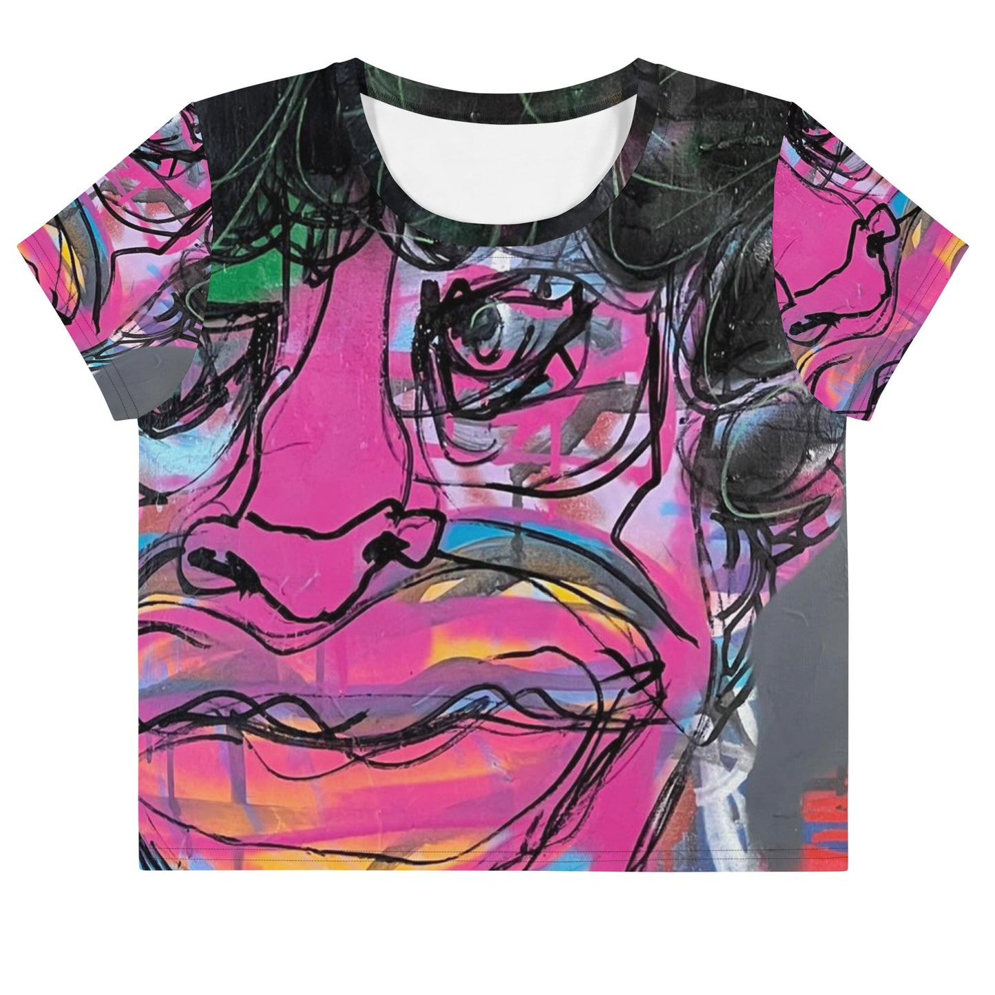 All-Over Print Crop Tee