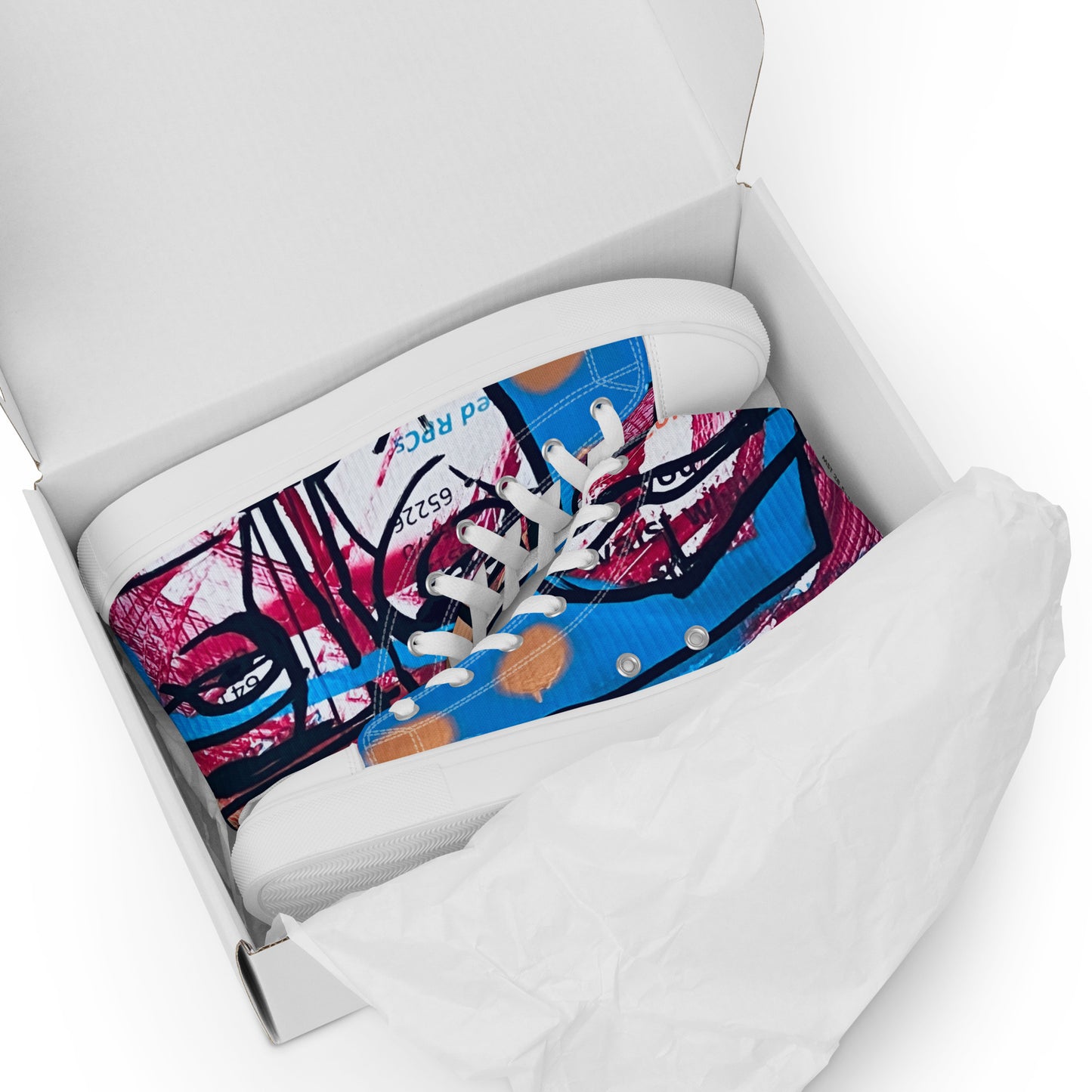 Men’s high top canvas shoes