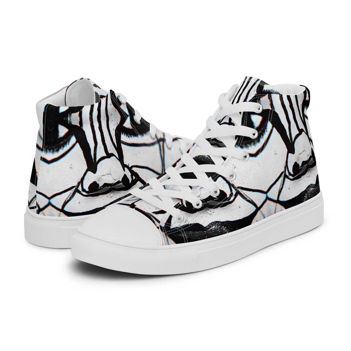 Men’s high top canvas shoes
