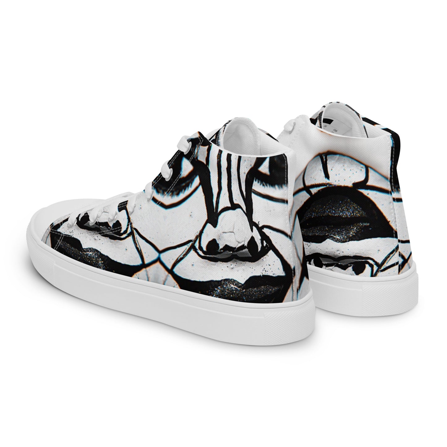 Men’s high top canvas shoes