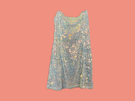 Urban Outfitters Glitter Spaghetti Strap Cocktail Dress