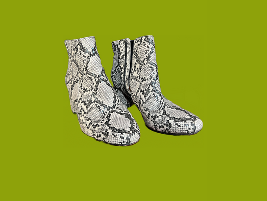 Faux Snake Skin Bootie